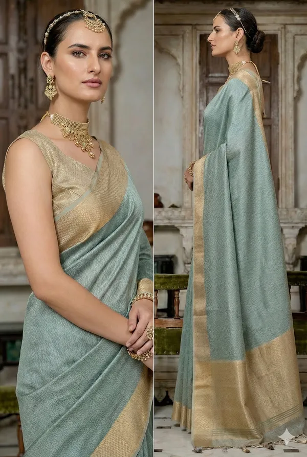 Soft_Tissue_Silk_Saree_|_Premium_&_Elegant_Saree_With_Unstitched_Blouse_For_Women