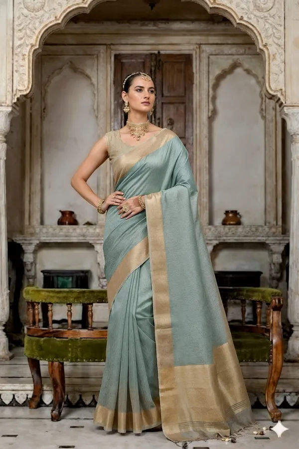 Soft_Tissue_Silk_Saree_|_Premium_&_Elegant_Saree_With_Unstitched_Blouse_For_Women