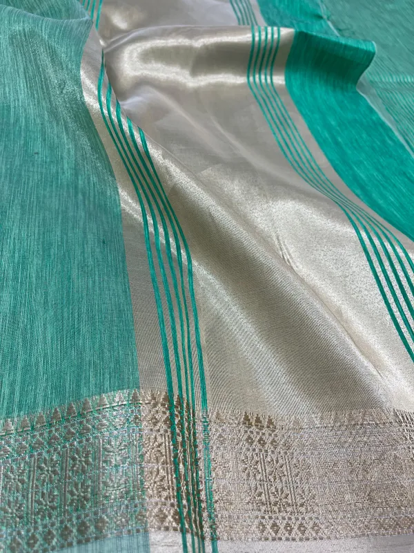 Light_Green_Soft_Tissue_Silk_Premium_&_Elegant_Saree_With_Unstitched_Blouse_For_Women