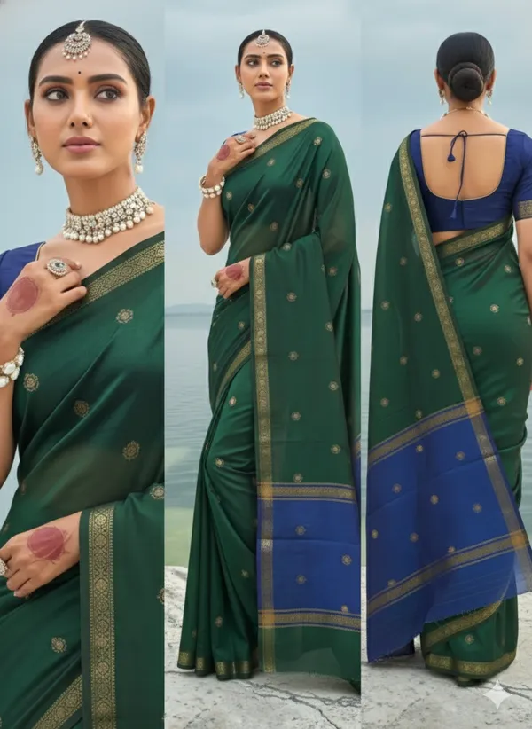 Banarasi_Cotton_Silk_Saree_|_Premium_&_Elegant_Zari_Weaving_Saree_With_Unstitched_Blouse_For_Women