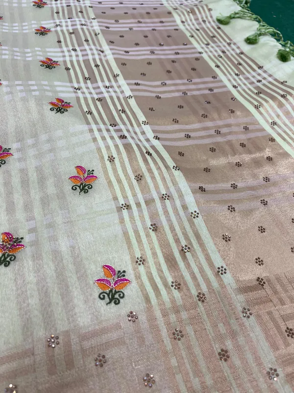 Light_Pista_Green_Soft_Tissue_Silk_Premium_&_Elegant_Resham_Embroidery_Saree_With_Unstitched_Blouse_For_Women