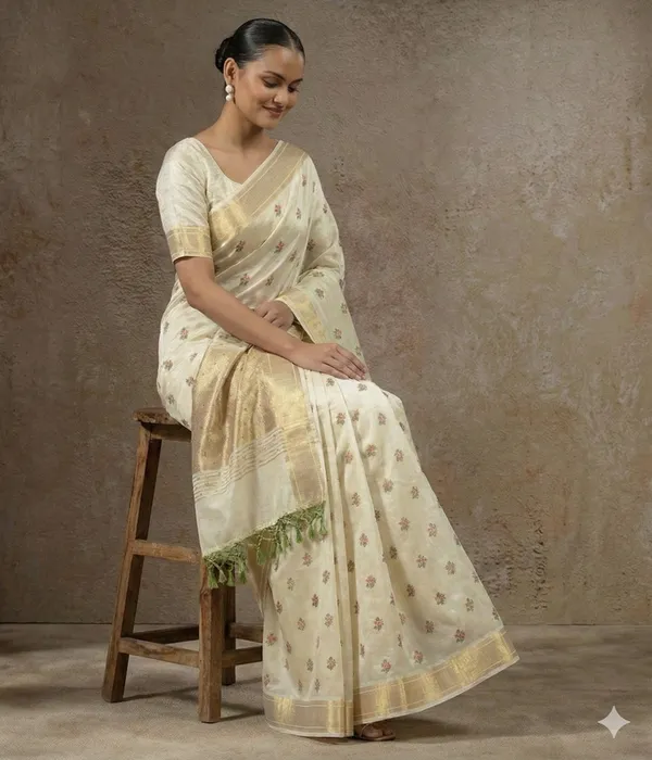 Light_Pista_Green_Soft_Tissue_Silk_Premium_&_Elegant_Resham_Embroidery_Saree_With_Unstitched_Blouse_For_Women