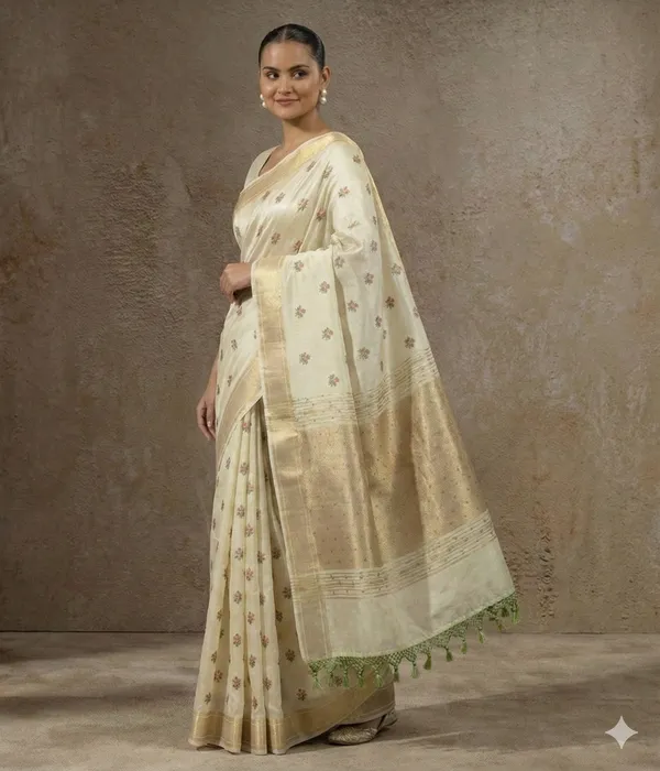 Light_Pista_Green_Soft_Tissue_Silk_Premium_&_Elegant_Resham_Embroidery_Saree_With_Unstitched_Blouse_For_Women