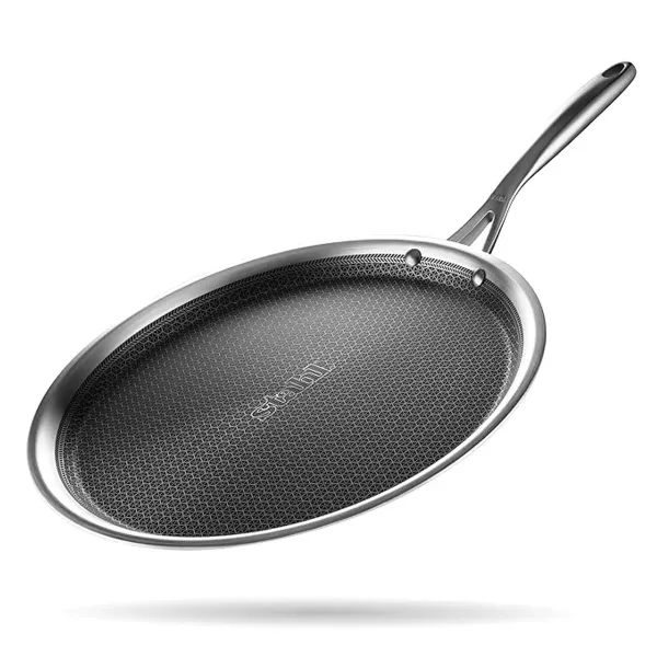 Combo_Of_Silver_Stainless_Steel_Hybrid_Kadhai_(28Cm)_For_Home_Unity_and_Stainless_Steel_Non_Stick_Tawa_(32Cm)_For_Home_Unity