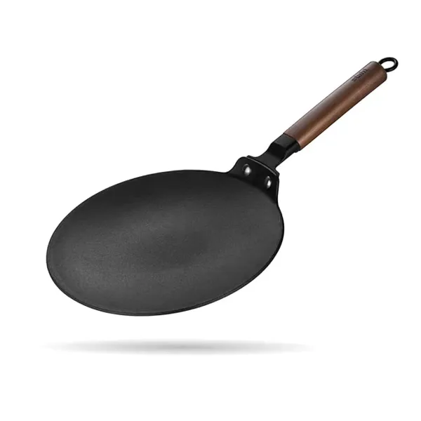 Combo_Of_Stainless_Steel_Non_Stick_Frying_Pan_(18Cm)_For_Home_Unity_and_Blacksmith_Signature_Cast_Iron_Roti_Taw_26_cm__For_Home_Unity