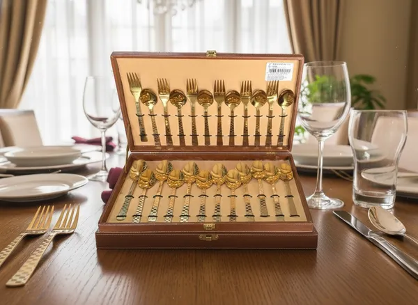 Golden_Stainless_Steel_Cutlery_Set_(24Pcs)_For_Home_Unity