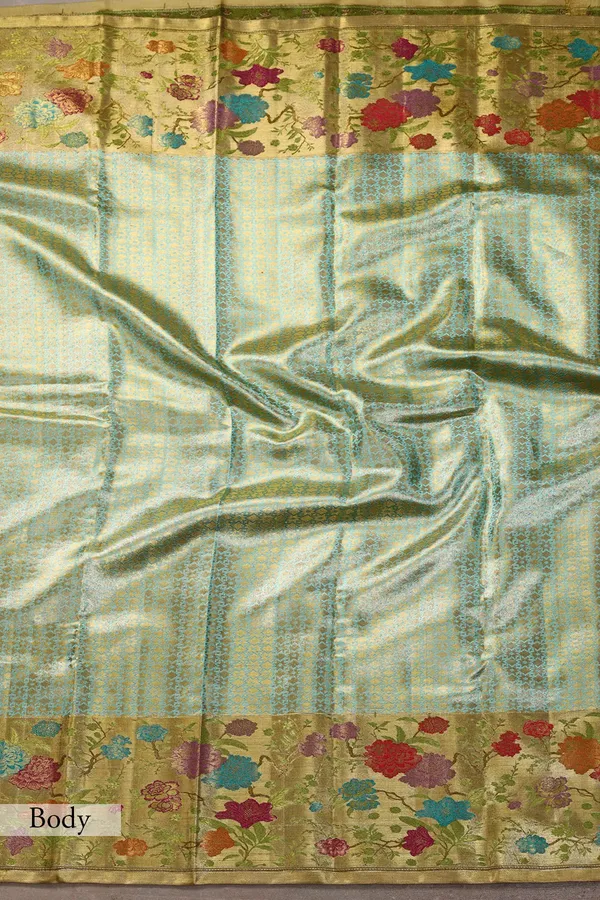 Aqua_Blue_&_Gold_Dual-Tone_Zari_Woven_Kanchipuram_Tissue_Silk_Saree