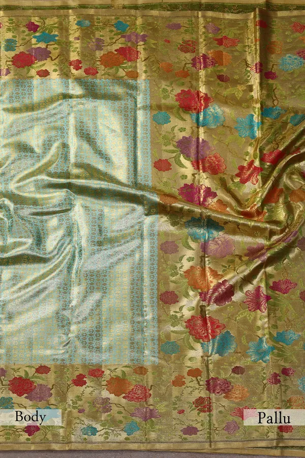 Aqua_Blue_&_Gold_Dual-Tone_Zari_Woven_Kanchipuram_Tissue_Silk_Saree