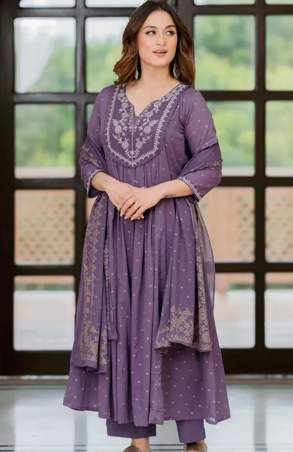Purple_Pure_Cotton_Kurta_with_Pant_&_Dupatta_Set_|_For_Women
