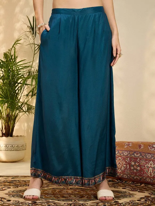 Blue_Pure_Cotton_Kurta_with_Pant_&_Dupatta_Set_|_For_Women
