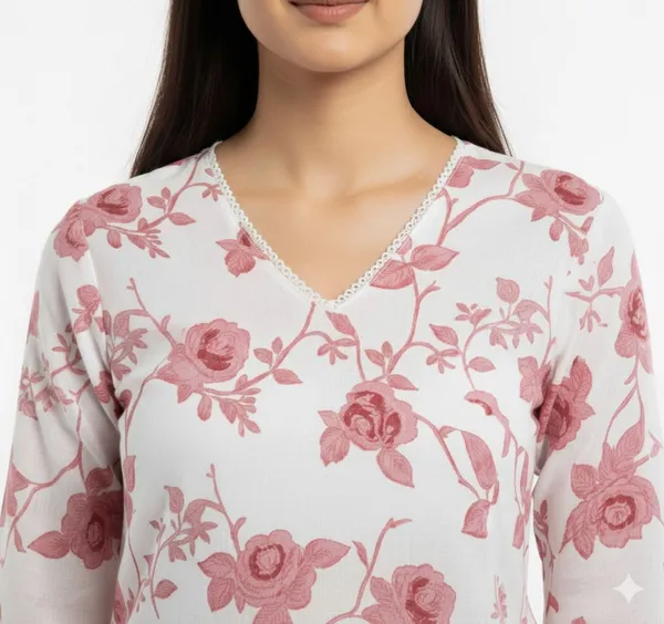 Blue_Pure_Cotton_Printed_Short_Kurti_|_For_Women