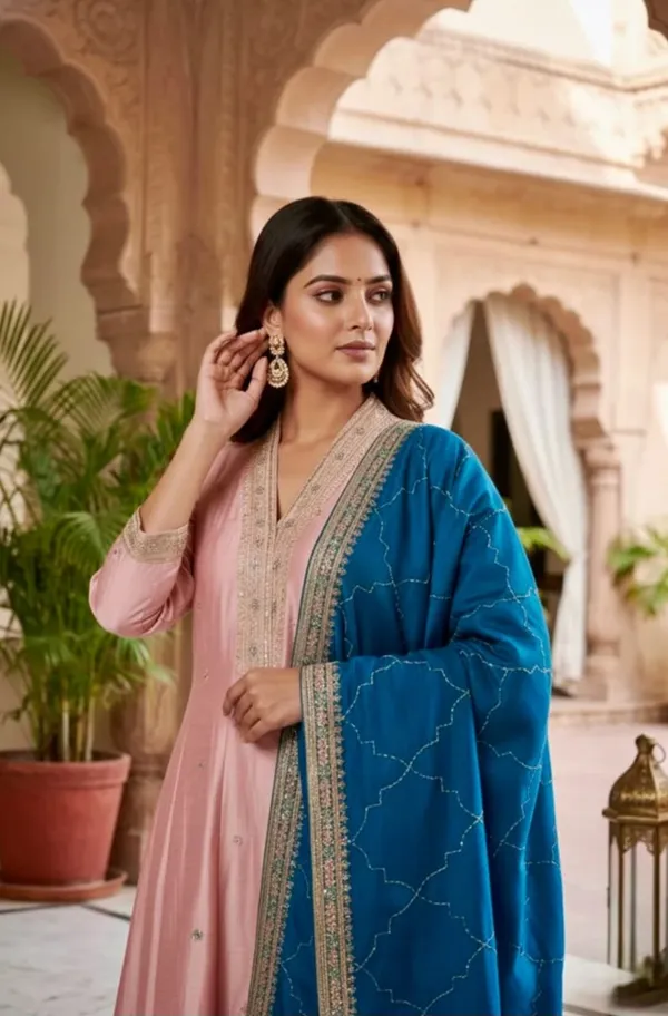 Rose_Gold_Pure_Cotton_Kurta_with_Pant_&_Dupatta_Set_|_For_Women