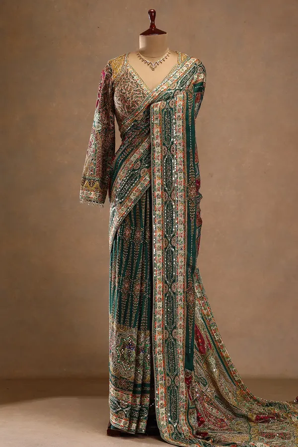 Crimson_Red_Floral_Embroidered_Designer_Saree_with_Readymade_Blouse