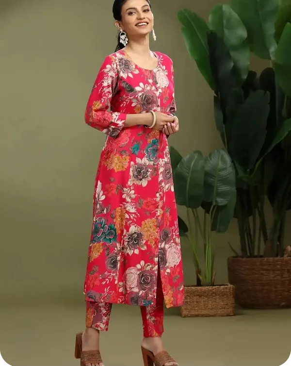 Red_Pure_Cotton_Kurta_with_Pant_&_Dupatta_Set_|_For_Women