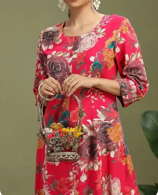 Red_Pure_Cotton_Kurta_with_Pant_&_Dupatta_Set_|_For_Women