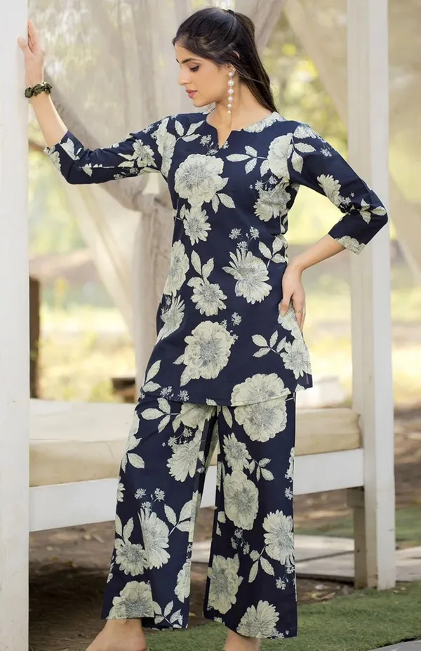 Black_Pure_Cotton_Kurta_with_Pant_&_Dupatta_Set_|_For_Women