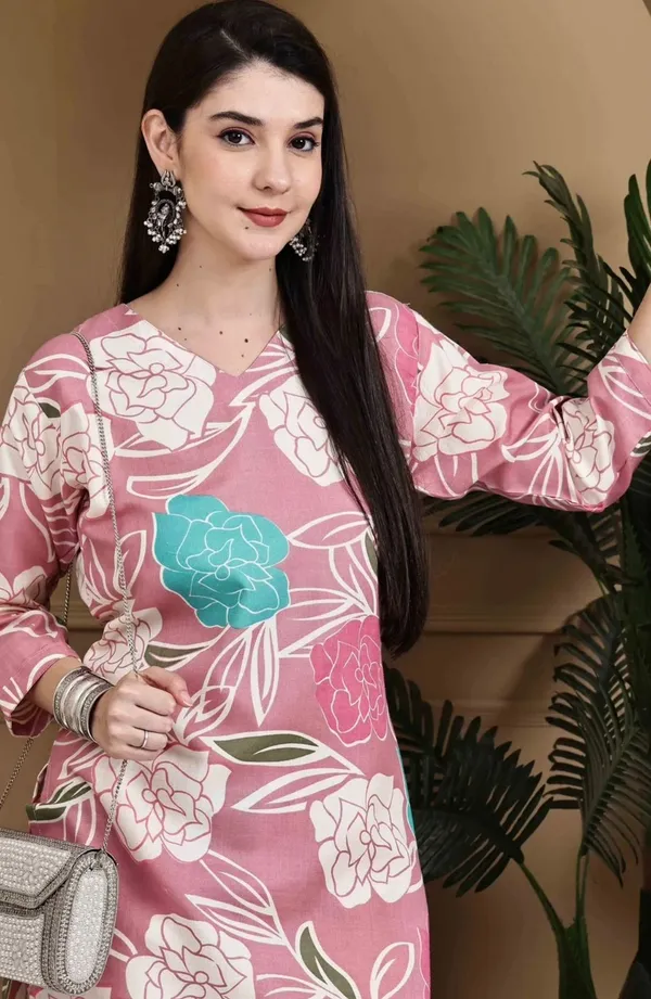 Pink_Pure_Cotton_Kurta_with_Pant_&_Dupatta_Set_|_For_Women