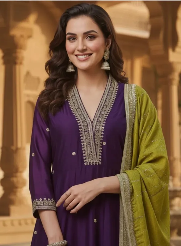 Purple_Pure_Cotton_Kurta_with_Pant_&_Dupatta_Set_|_For_Women