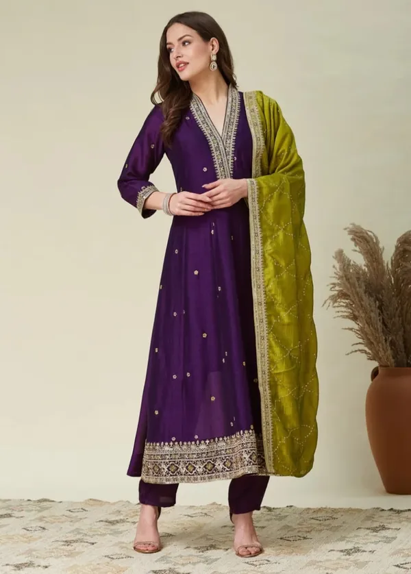 Purple_Pure_Cotton_Kurta_with_Pant_&_Dupatta_Set_|_For_Women