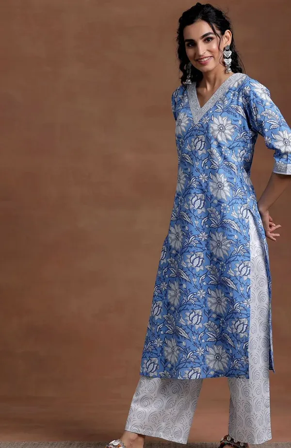 Sky_Blue_Pure_Cotton_Kurta_with_Pant_&_Dupatta_Set_|_For_Women