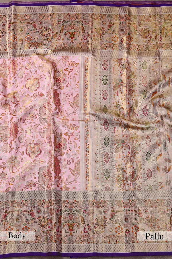 Candy_Pink_Zari_Woven_Kanchipuram_Silk_Saree_with_Purple_Contrast