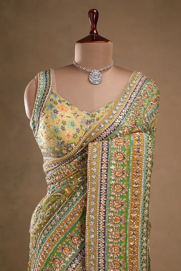 Light_Yellow_Printed_Crepe_Designer_Saree_with_Embroidered_Readymade_Blouse