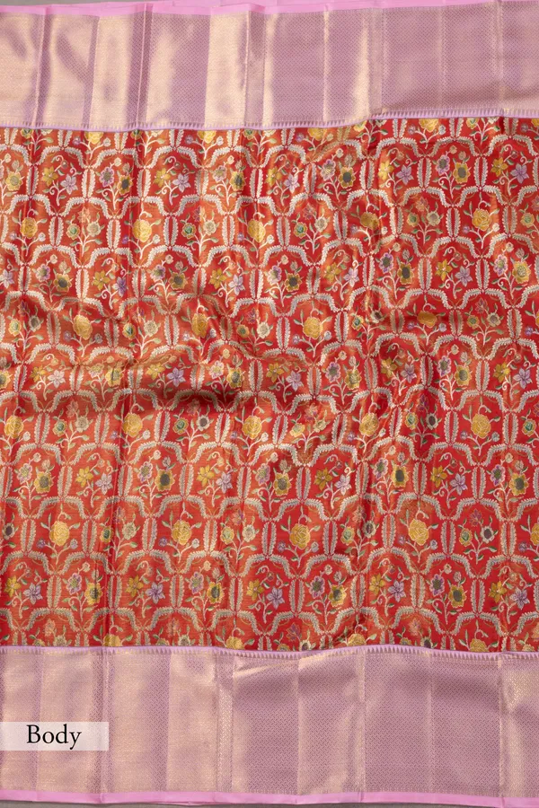 Red_Zari_Woven_Kanchipuram_Tissue_Silk_Saree_with_Korvai_Border