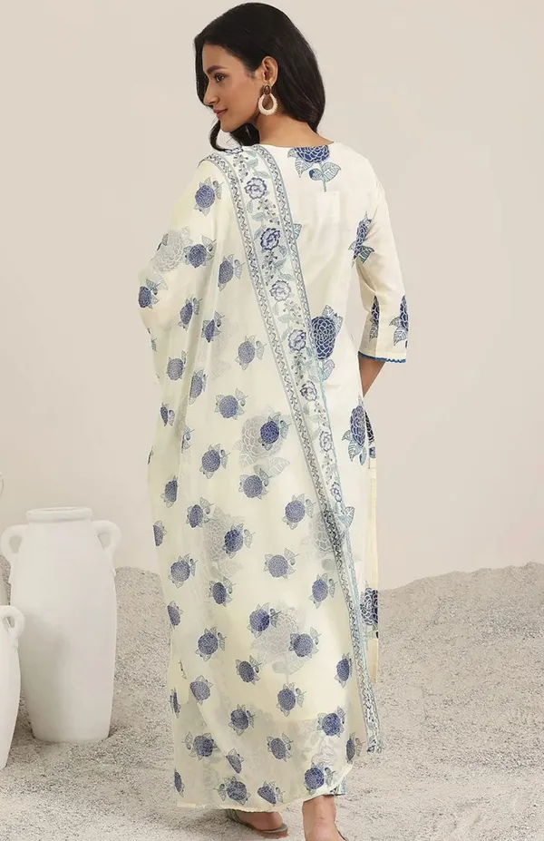 Blue_Floral_Printed_Kurta_with_Pant_&_Dupatta_Set_|_For_Women