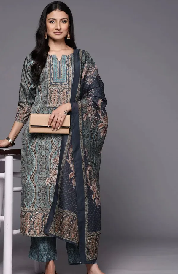 Blue_Pure_Cotton_Kurta_with_Pant_&_Dupatta_Set_|_For_Women