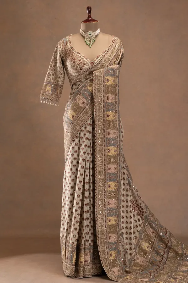 Elegant_Pastel_Green_Printed_Crepe_Saree_with_Embroidered_Ready-Made_Blouse