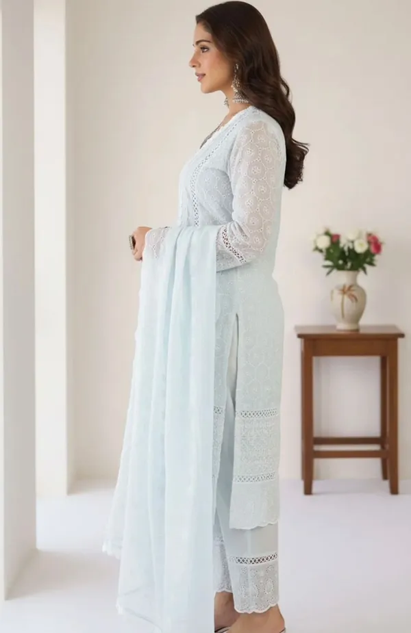 Sky_Pure_Cotton_Kurta_with_Pant_&_Dupatta_Set_|_For_Women