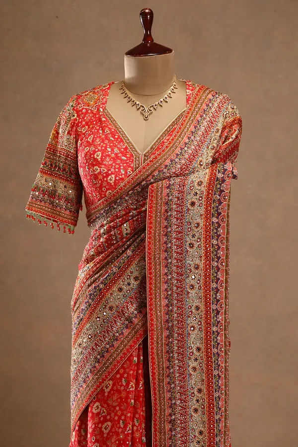 Light_Blue_Embroidered_Designer_Saree_with_Readymade_Blouse