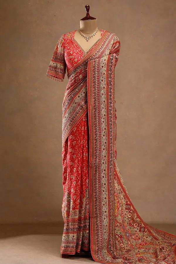 Light_Blue_Embroidered_Designer_Saree_with_Readymade_Blouse