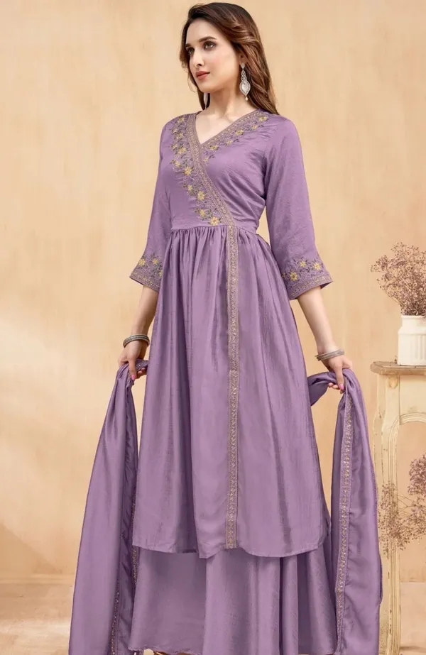 Purple_Pure_Cotton_Kurta_with_Pant_&_Dupatta_Set_|_For_Women
