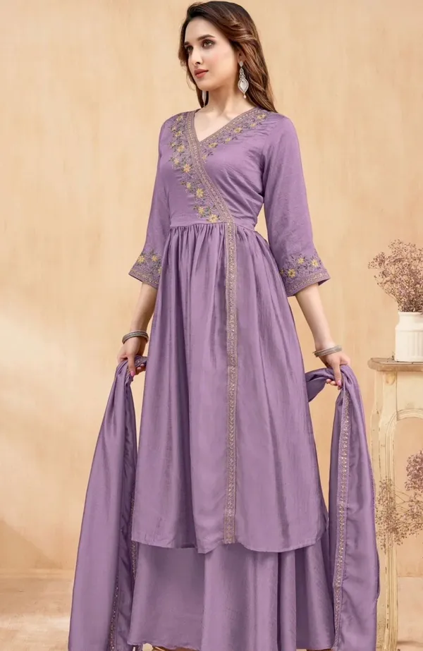 Purple_Pure_Cotton_Kurta_with_Pant_&_Dupatta_Set_|_For_Women