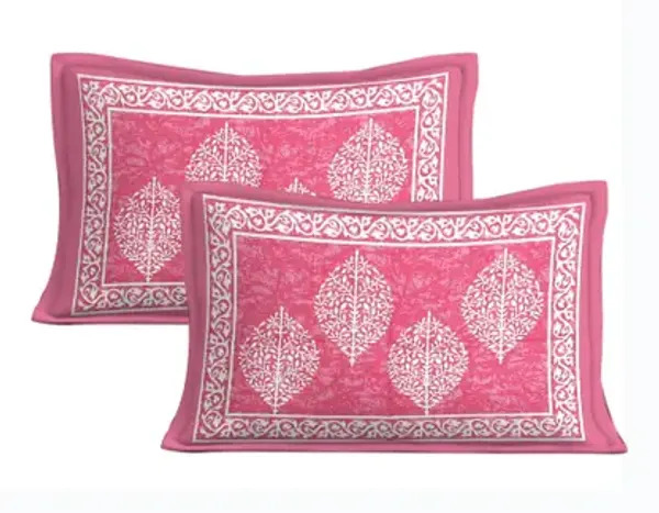 Pink_Cotton_Bedsheet_&_Pillow_Cover_Set_(TC-220)