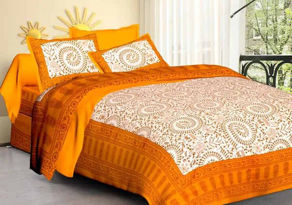 Pink_Cotton_Bedsheet_&_Pillow_Cover_Set_(TC-220)