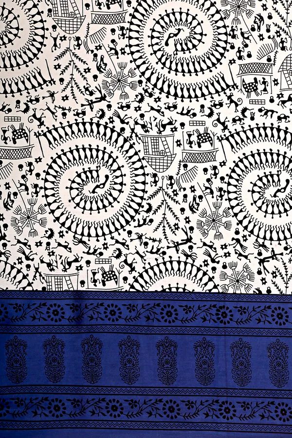 Dark_Blue_Cotton_Bedsheet_&_Pillow_Cover_Set_(TC-220)