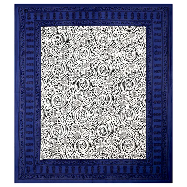 Dark_Blue_Cotton_Bedsheet_&_Pillow_Cover_Set_(TC-220)