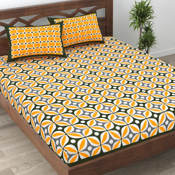 Black_Cotton_Bedsheet_&_Pillow_Cover_Set_(TC-220)