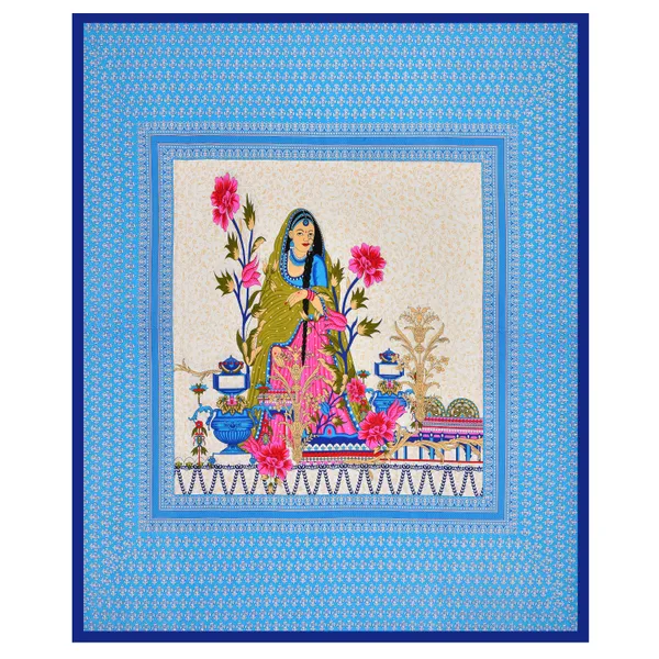 Blue_Cotton_Bedsheet_&_Pillow_Cover_Set_(TC-220)