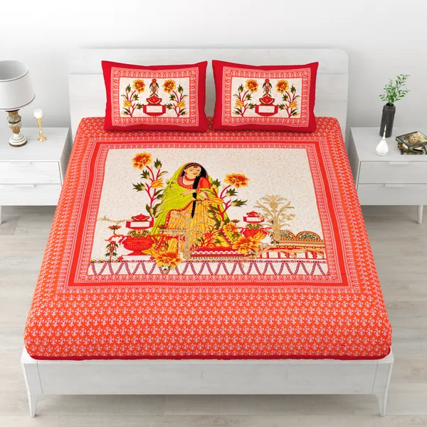 Maroon_Cotton_Bedsheet_&_Pillow_Cover_Set_(TC-220)
