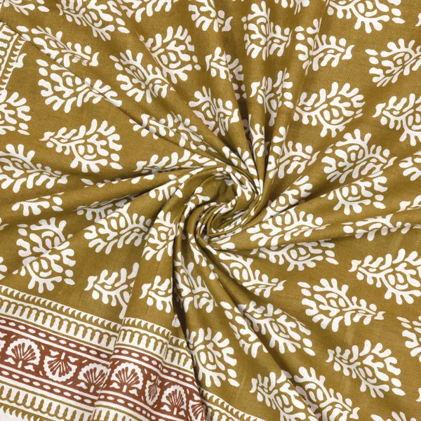 Khaki_Cotton_Bedsheet_&_Pillow_Cover_Set_(TC-220)