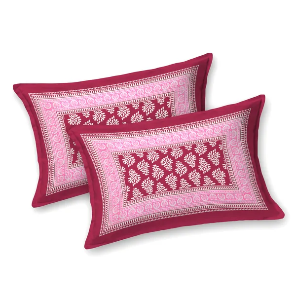 Maroon_Cotton_Bedsheet_&_Pillow_Cover_Set_(TC-220)