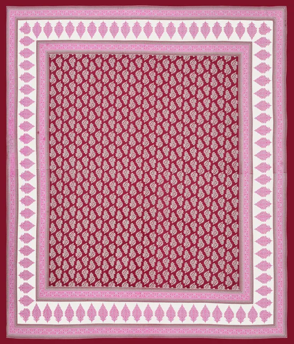 Maroon_Cotton_Bedsheet_&_Pillow_Cover_Set_(TC-220)