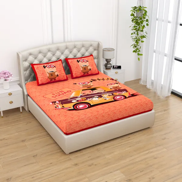 Red_Cotton_Bedsheet_&_Pillow_Cover_Set_(TC-220)