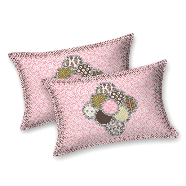 Baby_Pink_Cotton_Bedsheet_&_Pillow_Cover_Set_(TC-220)