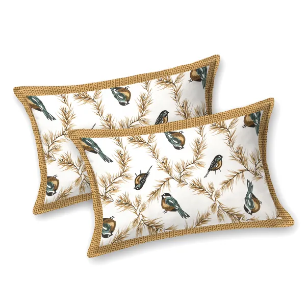 Khaki_Cotton_Bedsheet_&_Pillow_Cover_Set_(TC-220)