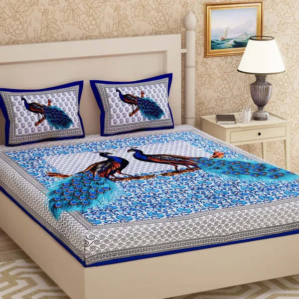 Premium_Cotton_Bedsheet,_Dark_Blue_(TC-220)
