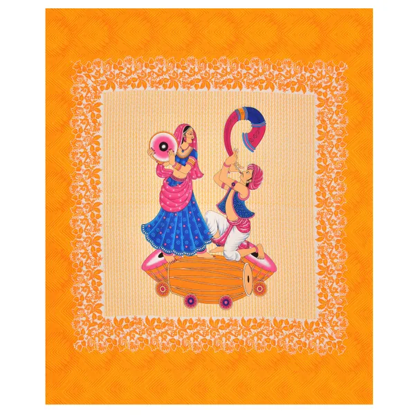 Premium_Cotton_Bedsheet,_Orange_(TC-220)